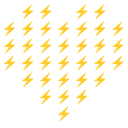 high voltage and heart suit