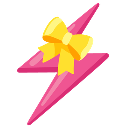 high voltage and heart with ribbon