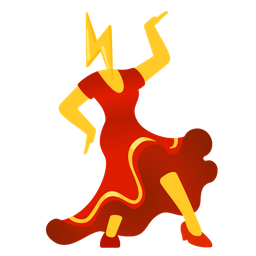 high voltage and high-heeled shoe