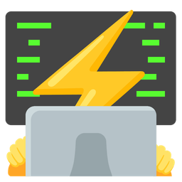 high voltage and laptop
