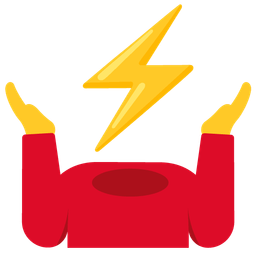 high voltage and person shrugging