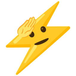 high voltage and saluting face