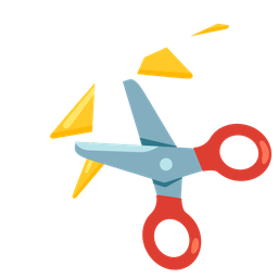 high voltage and scissors