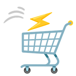 high voltage and shopping cart