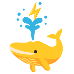 high voltage and spouting whale