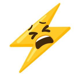 high voltage and tired face