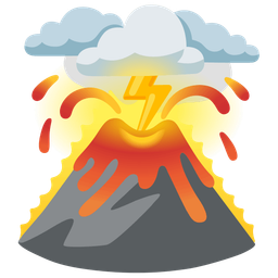 high voltage and volcano