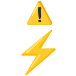 high voltage and warning