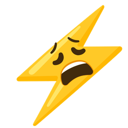 high voltage and weary face