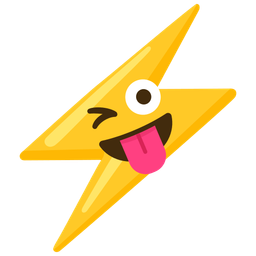 High voltage and Winking face with tongue