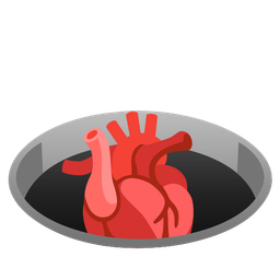 hole and anatomical heart