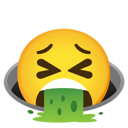 hole and face vomiting