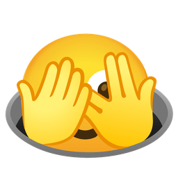 hole and face with peeking eye