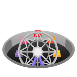 hole and ferris wheel