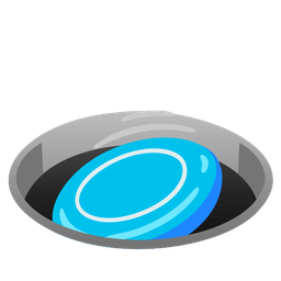 hole and flying disc