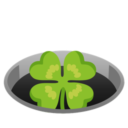 hole and four leaf clover