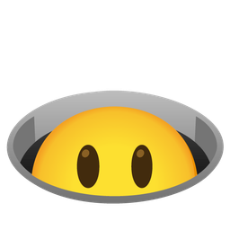 Hole and Grinning face with big eyes