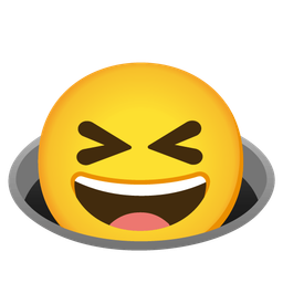 Hole and Grinning squinting face