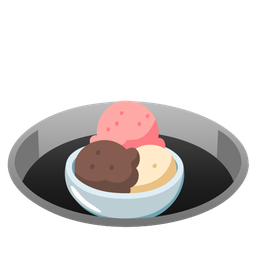 hole and ice cream
