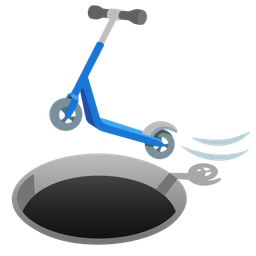 hole and kick scooter