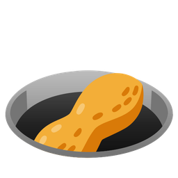 hole and peanuts