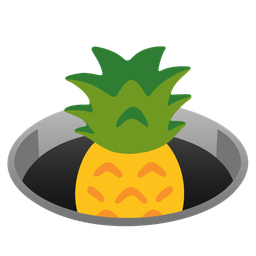 hole and pineapple