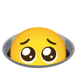 hole and pleading face