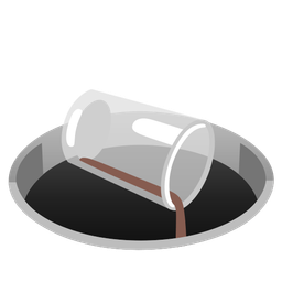 hole and pouring liquid