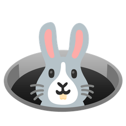 hole and rabbit face