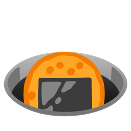 hole and rice cracker