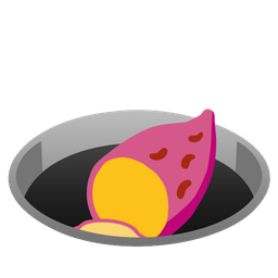 hole and roasted sweet potato