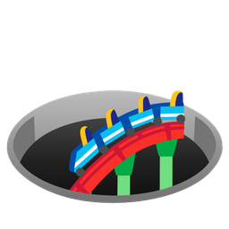 hole and roller coaster