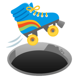 hole and roller skate