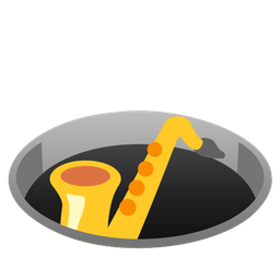 hole and saxophone
