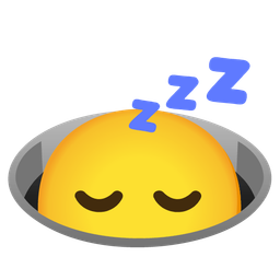 hole and sleeping face