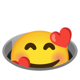 Hole and Smiling face with hearts