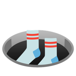 hole and socks