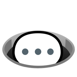 hole and speech balloon