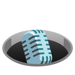 hole and studio microphone