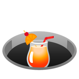 hole and tropical drink