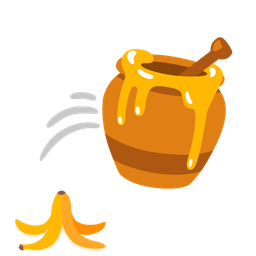 Honey pot and Banana