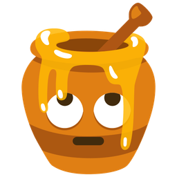 Honey pot and Face with rolling eyes