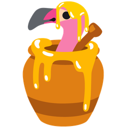 Honey pot and Flamingo