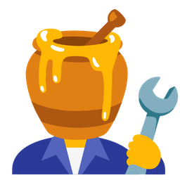 Honey pot and Hammer and wrench