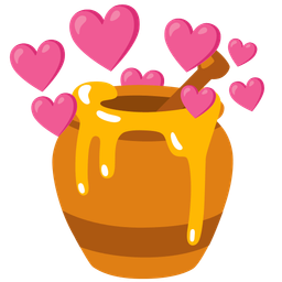 Honey pot and Heart with arrow