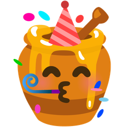 Honey pot and Partying face