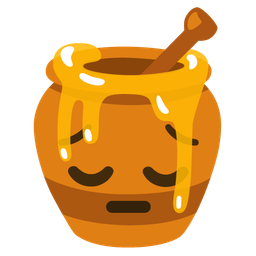 Honey pot and Pensive face