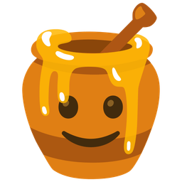 Honey pot and Slightly smiling face