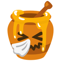 Honey pot and Sneezing face