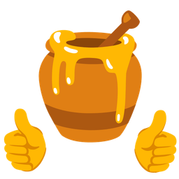 Honey pot and Thumbs up
